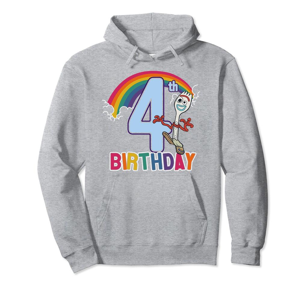 Disney Pixar Toy Story 4 Forky 4. Geburtstag Regenbogen-Hoodie