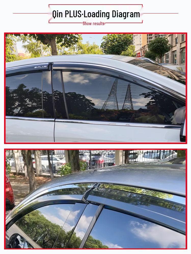 Rain Guards for BYD Qin PLUS, Qin EV, and Qin Pro Car Windows