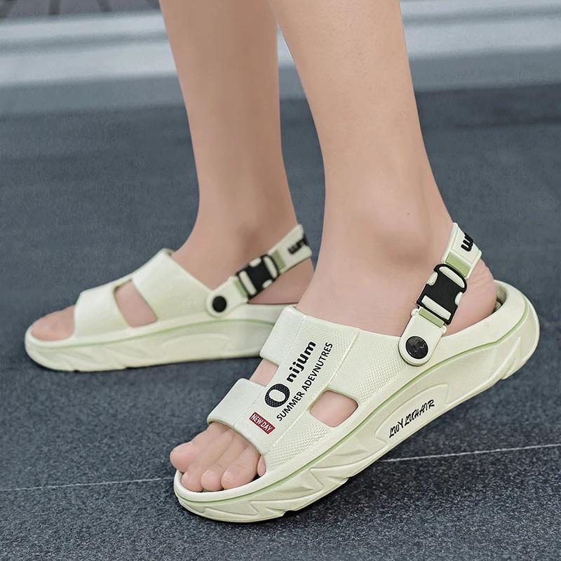 Pantoufles de massage d'été pour hommes, sandales d'intérieur et d'extérieur, sandales de plage confortables et souples, sabots, chaussures décontractées pour hommes et femmes, pantoufles de maison