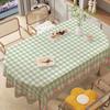 Cartoon Tablecloth Waterproof And Oil-Proof Leave-In Cream Tablecloth Dining Table Cloth Pvc Coffee Table Cloth Kindergarten Plaid Chair