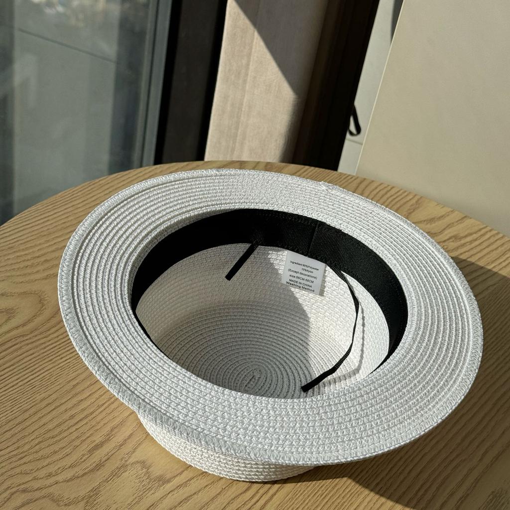 Women New Summer Straw Hat Retro Top Hat Women's Sunshade Beach Hat Jazz Hat