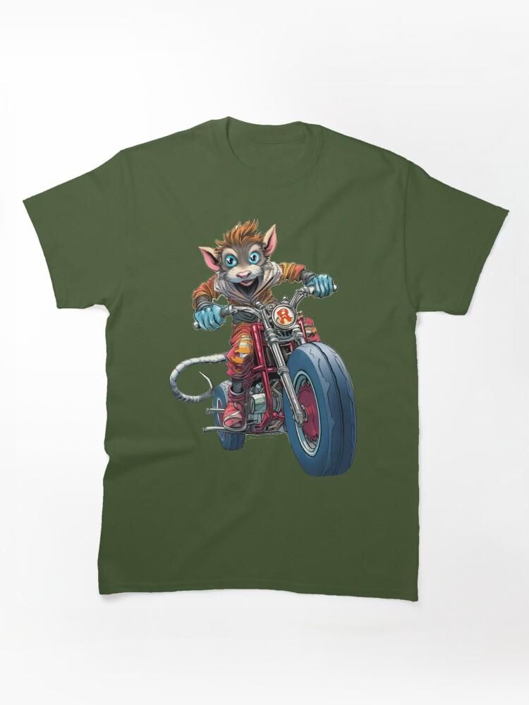 Biker Mice from Mars Rebel Biker Boy Rat Gang Rebels Book Illustration by Sarnia Classic T-Shirt