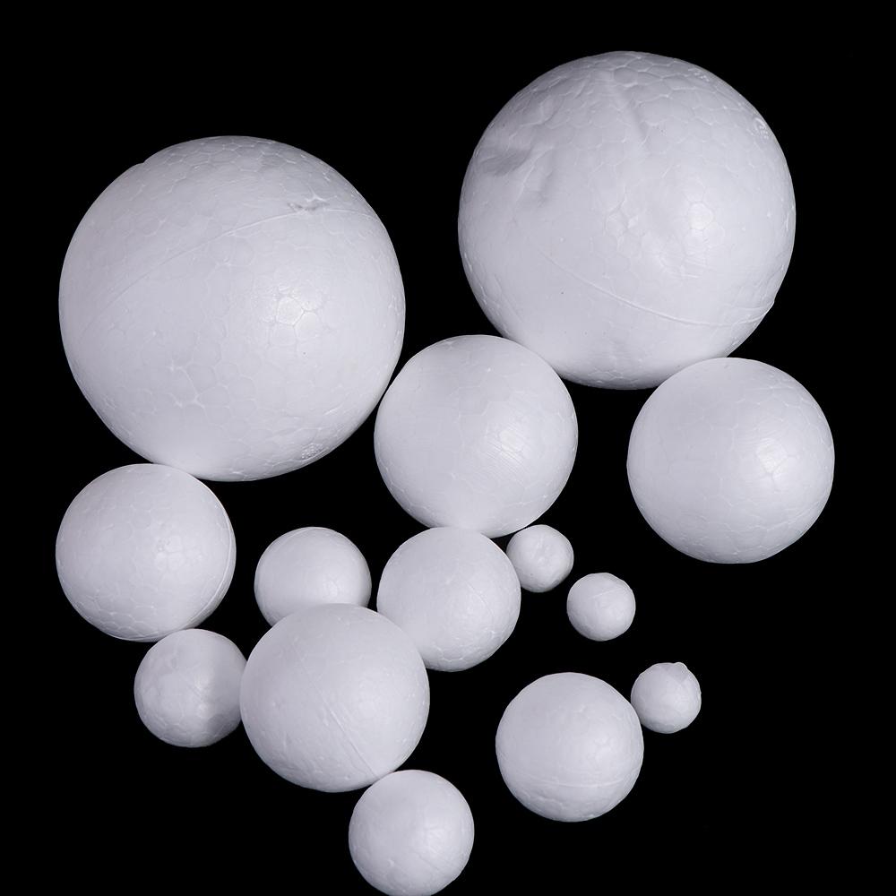 DIY Supplies Mini Foam Balls Polystyrene Round Christmas Balls White Christmas Ornaments Modelling