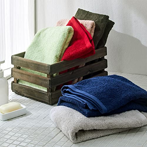 Set of 2 Japanese-made Senshu Towels (approx. 60 X 120 Cm) In Dark Brown