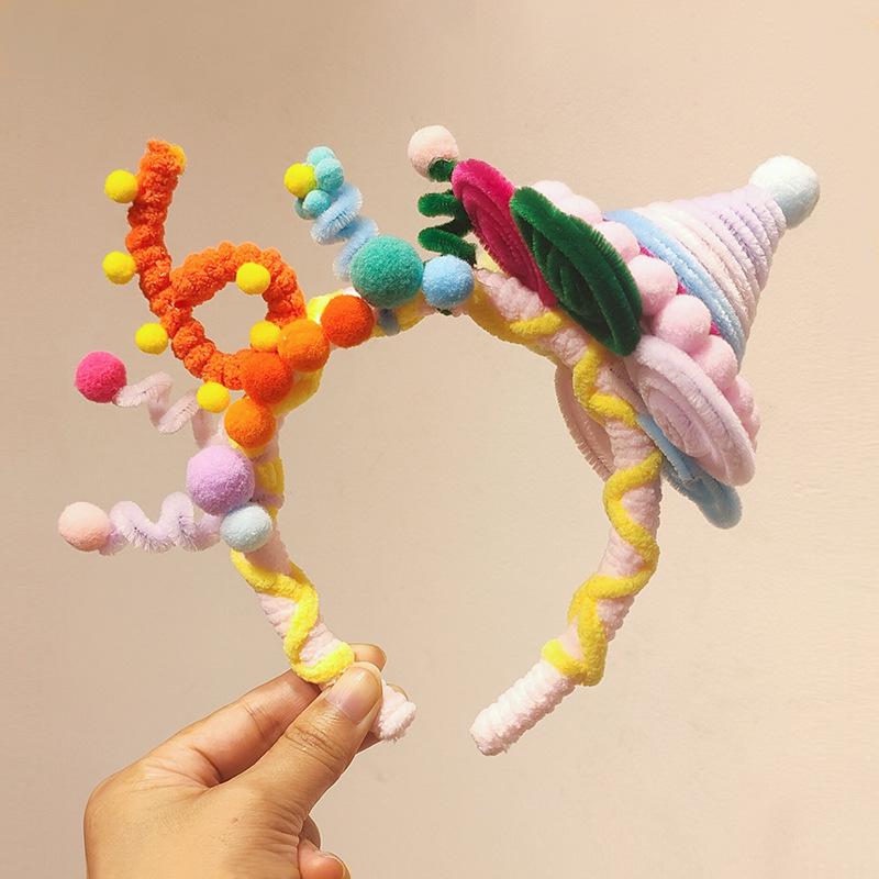 Handmade First Birthday Pipe Cleaner Hat: Cute Baby Photo Prop and Party Headwear Decoration