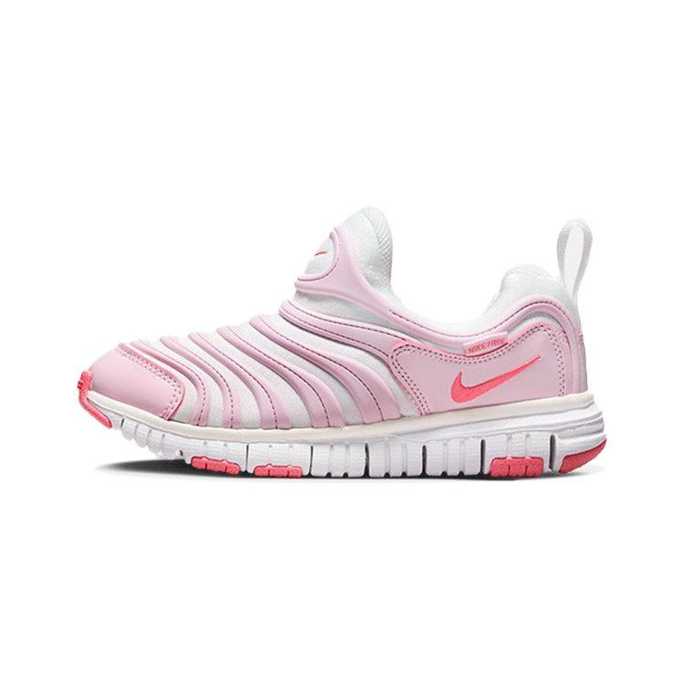 Nike Dynamo Free Caterpillar Cushioning Abrasion Resistant Support Low top Kids Lifestyle Shoes Pink Kids' 343738-100