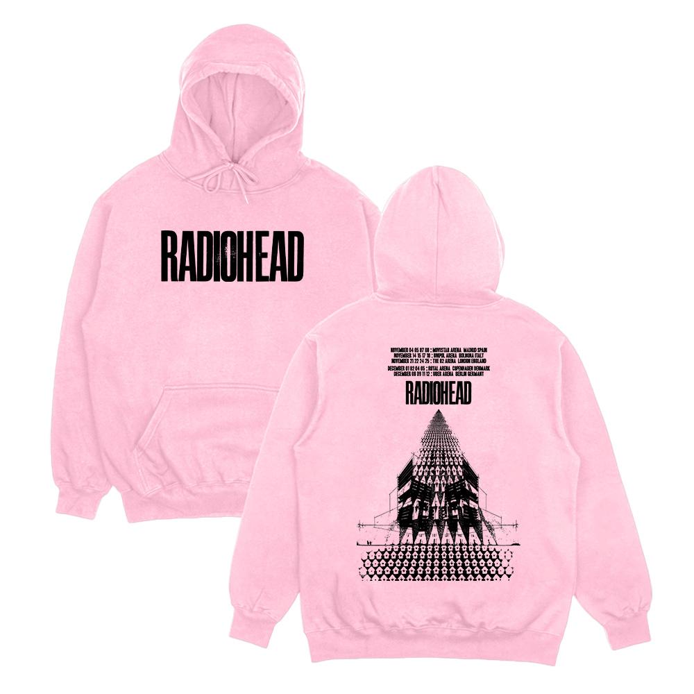 Rock Band Radiohead Hoodies Radiohead Return To The Road European Tour Sweatshirts Hip Hop Oversize Streetwear Unisex Clothing