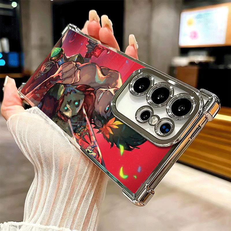 H-Hades A-Action Soft Phone Case For Samsung Galaxy S26 Ultra S25 Edge S24 FE S23 Plus S22 S21 + S20 Plating Anti-Fall Fundas