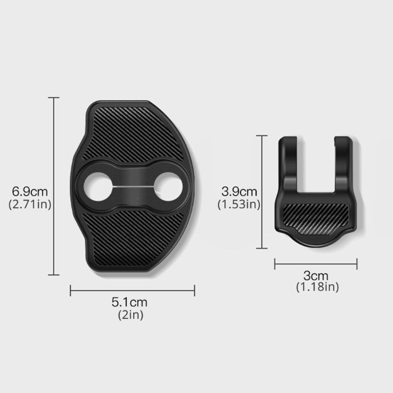 Door Lock Buckle Covers Door Lock Protectors Set Anti Scratch Door Cushion Set Long Lasting Durability for Vehicles