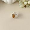 Vintage Amber Open Finger Rings Creative Opening Rings Bride Jewelry Finger Rings  Girls