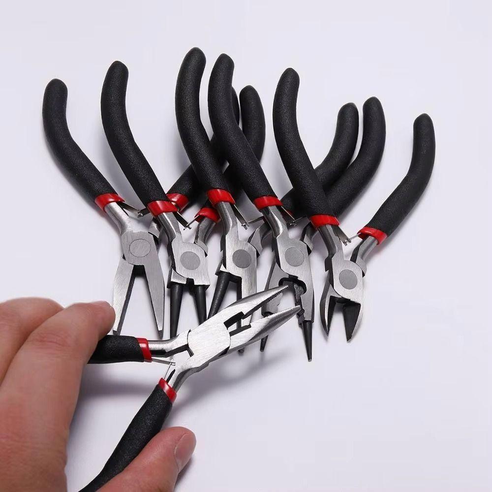 Carbon-Hardened Steel Equipment Pliers Ferronickel Wire Pliers DIY Jewelry Making Accessories