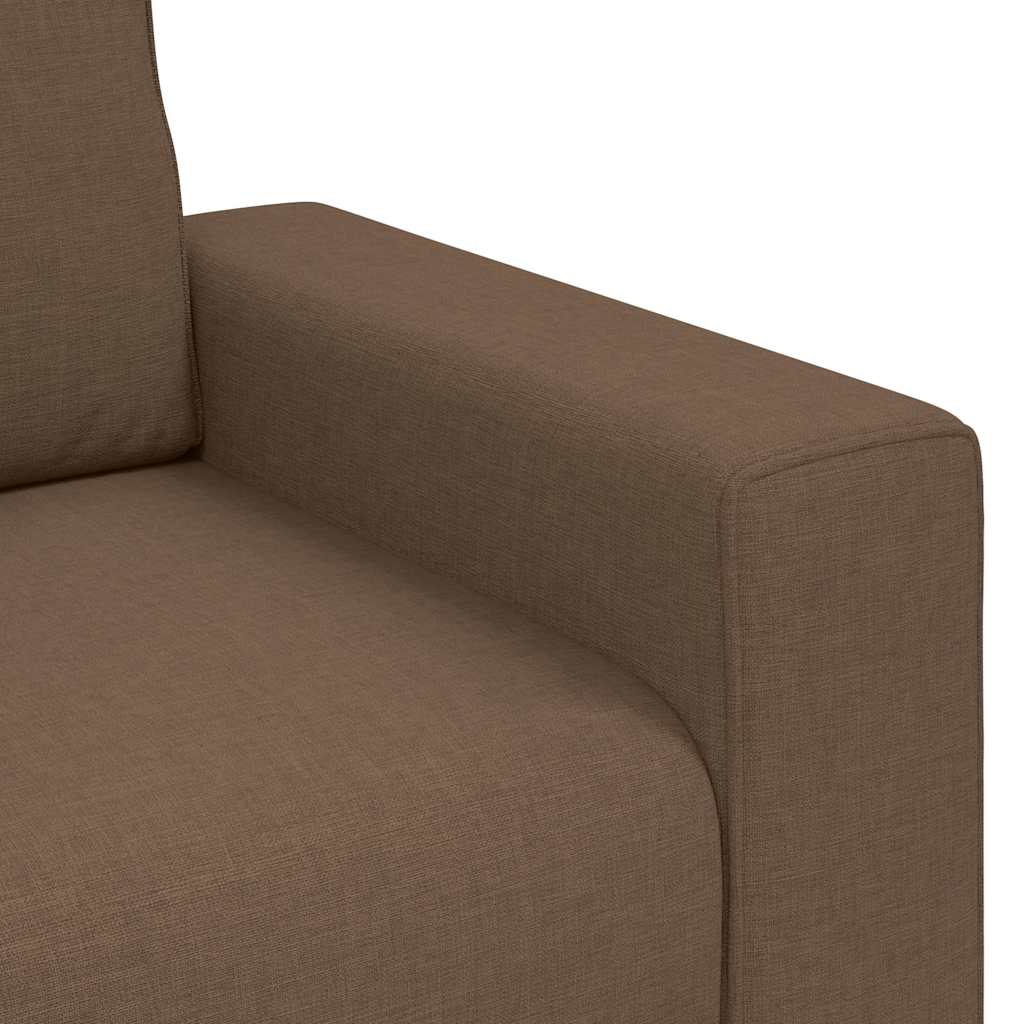 2 Seater Sofa Brown 180 X 77 X 82 Cm Fabric