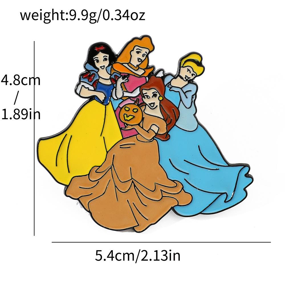 Европейские и американские мультфильмы и телеперсонажи брошь-значок принцессы Белоснежка Золушка сплав масляная капля брошь-булавка