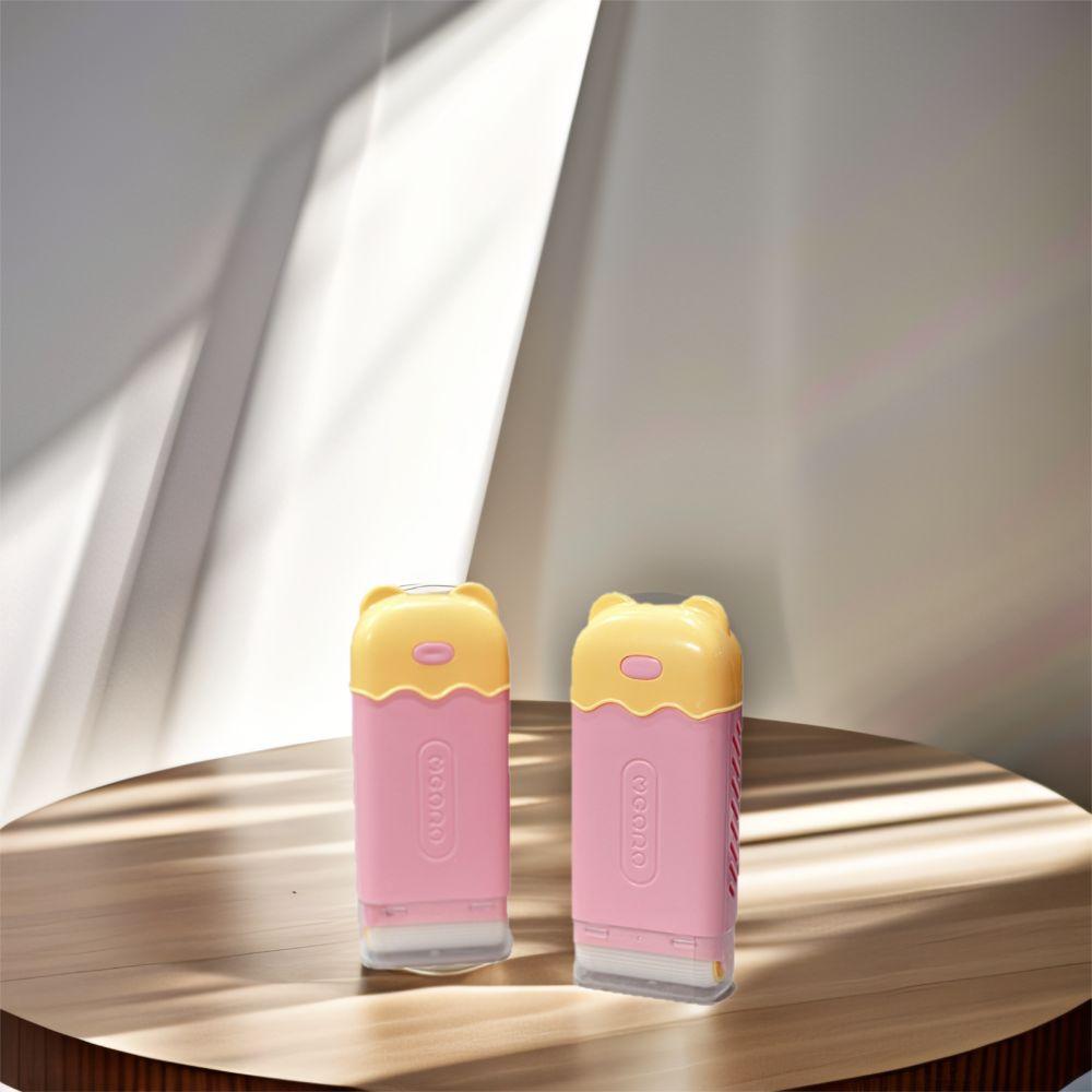2PCS Plastic Little Bear Soap Box Pink Soap Storage Dish Multi Functional Soap Case  Kitchen