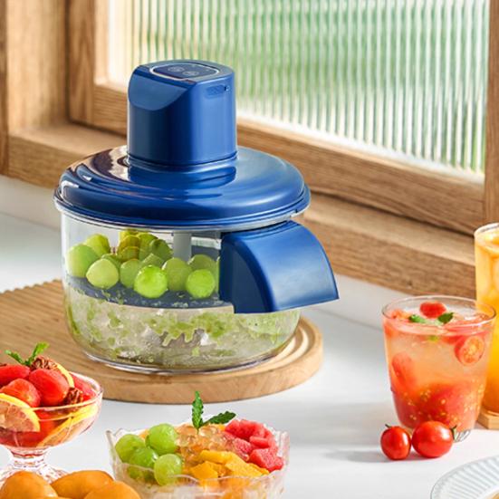 Machine Électrique à Éplucher les Raisins Acier Inoxydable Éplucheur de Cuisine Outil Éplucheur de Peau de Fruits à Haute Vitesse Rechargeable Domestique Commercial Éplucheur pour Cerise