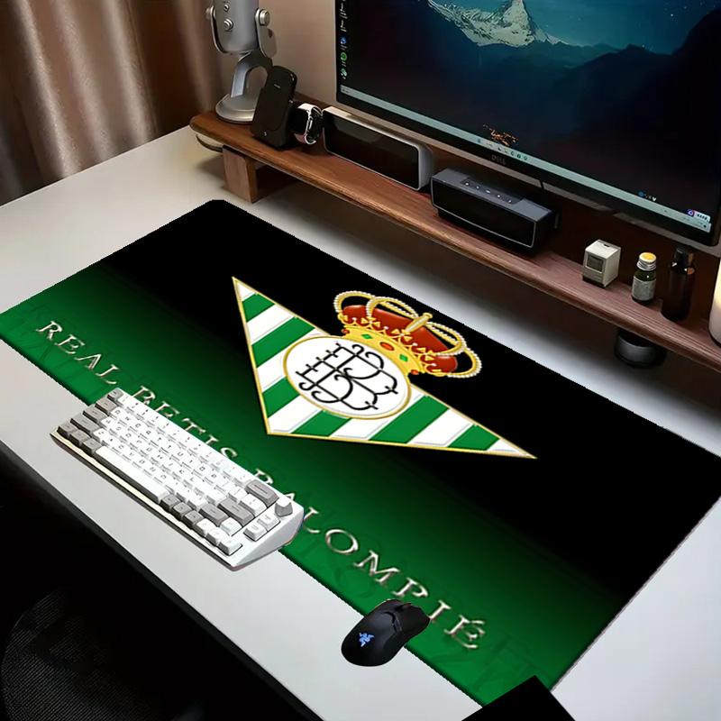 Real Betis Crest Artwork Mouse pad Office Desk Mat, Gaming Mouse Pad Mousepad, keyboard pad,Heavy-Duty Non-Slip Rubber Backing, Gift