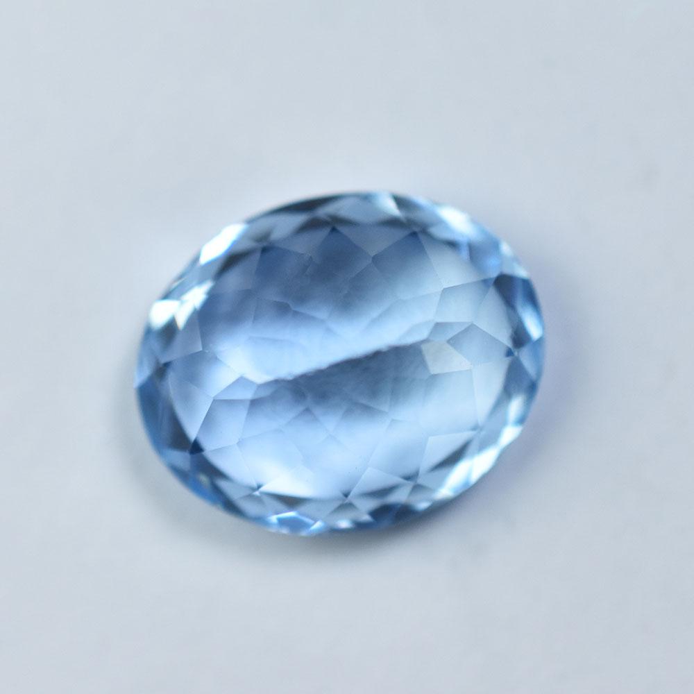 Natural Blue Aquamarine Loose Gemstone 9.7 Ct Oval Cut Stone Gift for Her for Jewelry Designs