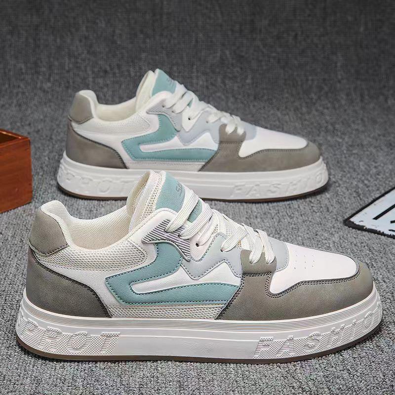 

Men s shoes autumn new student Guochao board shoes sports shoes casual versatile low-top versatile comfortable height-increasing white shoes 44