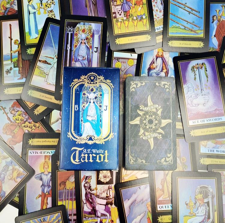 NEW Tarot Cards Holographic Tarot Cards Fortune Guidance Telling Divination Deck Board Game With Guide Booklet