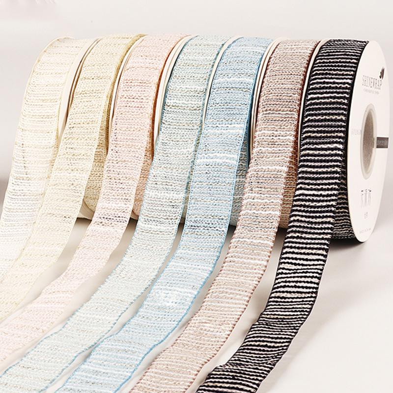 1Roll Gift Wrapping Decoration DIY 9.1M/Roll Sewing Supplies Ribbon Vintage Valentine's Day Wedding Flower Bouquet Packaging