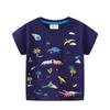Kids' Dinosaur World T-shirt - Summer Short Sleeve Cartoon Top for Boys