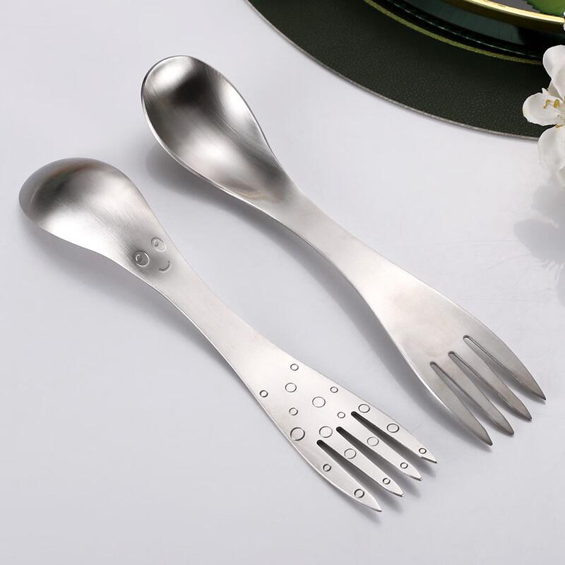 Kids Octopus 304 Stainless Steel Spoon & Fork Set
