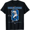 Nummer und Porträt Kike Hernandez Los Angeles MLBPA T-Shirt