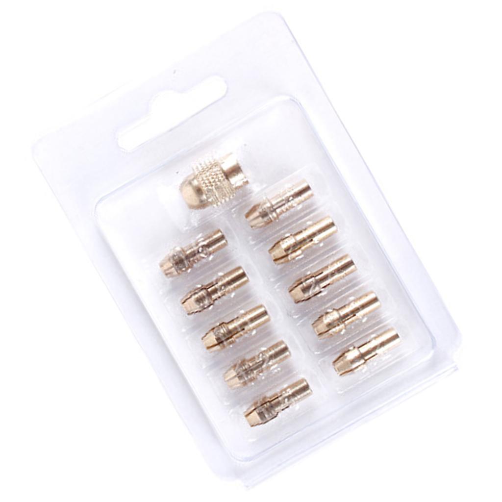 Copper Collet Chuck Durable Brass Collet Adapter Electric Grinding Chuck for Rotary Tools & Power Drills Under 4.8mm