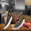 Butcher Knife Handmade Forged Kitchen Knife Set Multifuntional Bottle Opener Chef Knives for Meat Cutting Cooking Household