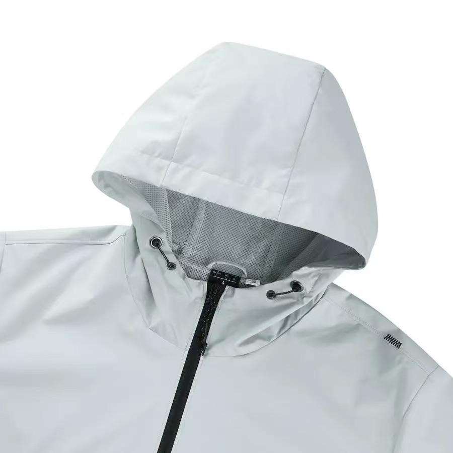 Skechers Superstore Solid Color Hooded Long Sleeve Jacket Men Jackets Gray L324M004-00KB