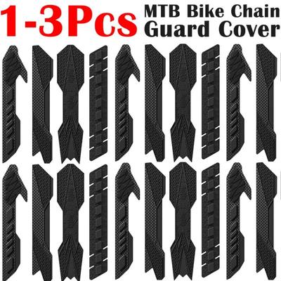 Silicone Bike Chain Sticker Bicycle Frame Protector Chain Guard Sticker Frame Guard Scratch Resistant Protector MTB Accessories