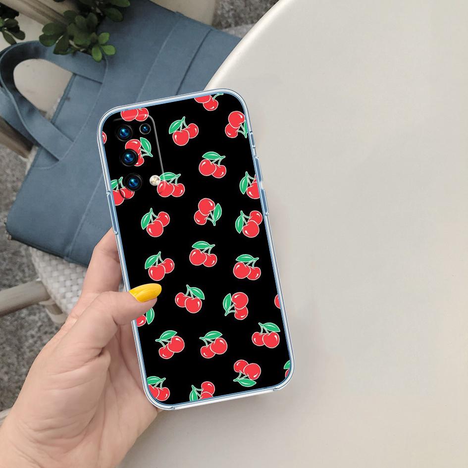 LO24 Cherry fruit Transparent Phone Case for Motorola Moto G40 G04 G05 One Ace Action Fusion + Plus Hyper Macro Vision Zoom