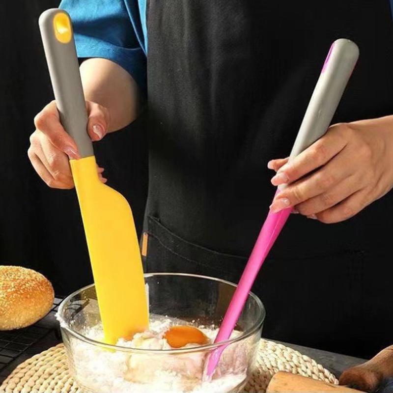 Silicone Baking Spatula Non-stick Butter Jam Cream Spatula Cake Decoration Tool Heat-resistant Kitchen Cooking Tools