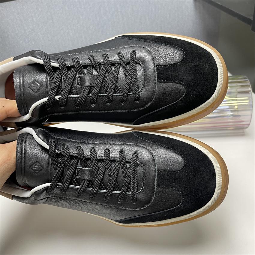 

2025 Spring/Autumn Men s Color Block White Sneakers: Casual German Trainer Style for Couples 44