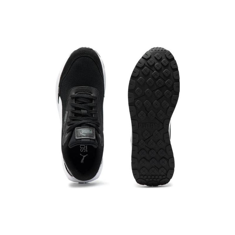 Puma Unisex Runtamed Low-Top Lifestyle Sneakers Black White 389236-01