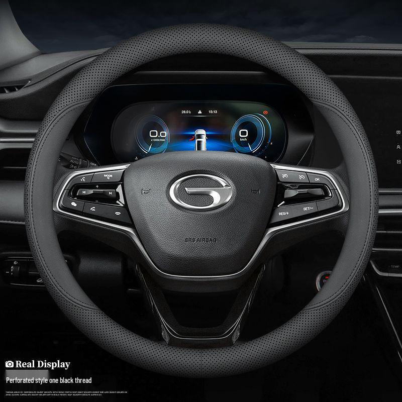 Genuine Leather Steering Wheel Cover for GAC Trumpchi & AION Models