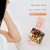 Mini Handheld Fan Folding USB Electric Fan with Phone Bracket Function 3000mAh Power Bank Hanging Neck Fan Home Appliance