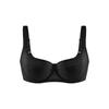 Plus Size Shiny Fabric Wide Strap Lift & Coverage Bra