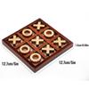 Tic-Tac Toe Toy Puzzle Game XO Chess Wooden Double Game Parent-child Family Game