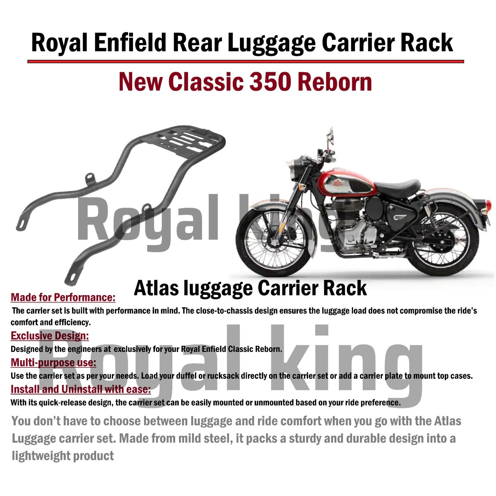 Atlas Luggage Carrier Black Fit For