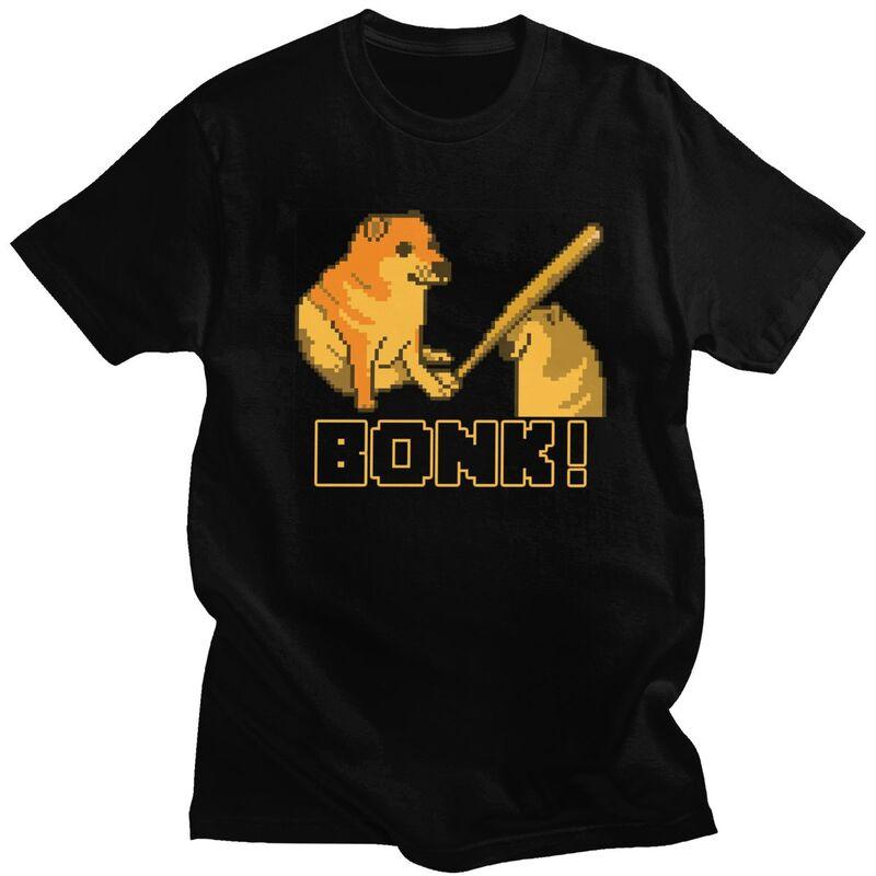 

Custom Cheems Bonk Meme Pixel Art Tshirts for Men Short Sleeves Leisure T Shirt Shiba Inu Dog T-shirt 100% Cotton Tees Gift I... S