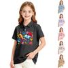 Girls Casual Short Sleeve Print School Uniform T-Shirt for Back To School and Everyday Wear