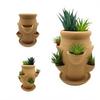Maceta Torre Maceta de Terracota Gres Torre de Suculentas Maceta Decorativa Jardinería Vertical Maceta para Suculentas Orquídeas Fresas Exterior