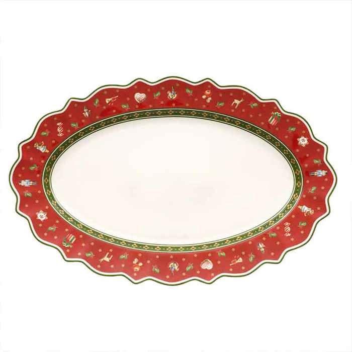 Platte - Villeroy & Boch - Toy's Delight - Ovale - 50x31cm - Rouge