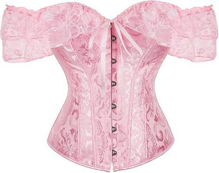 Lace Sleeve Strapless Body Shaper Corset for Women – European & American Slimming Short Sleeve Design