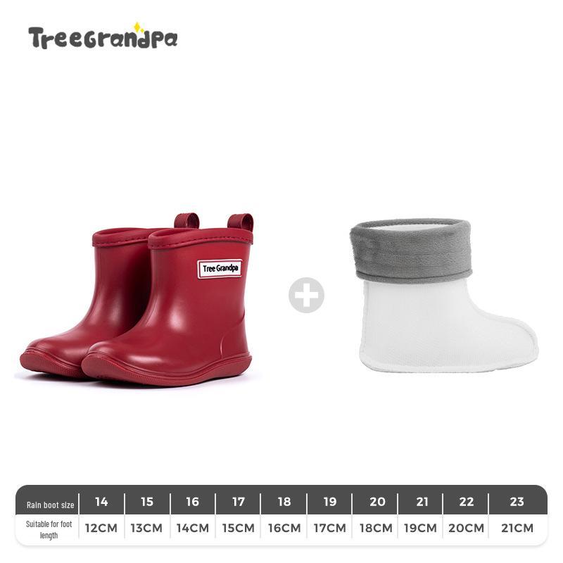 Children's Non-slip Lightweight Mid-calf Rain Boots - Soft Sole for Boys and Girls