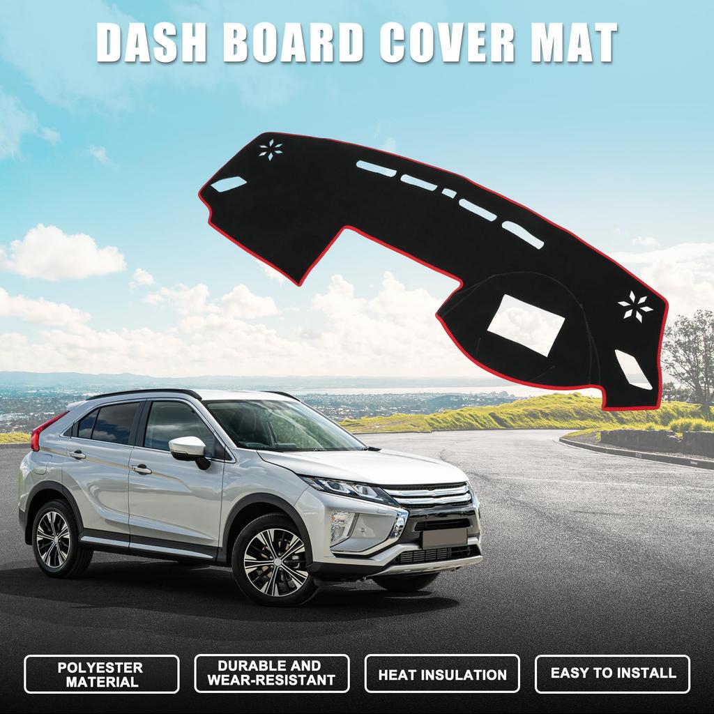 TUCKBOLD Front Dashboard Cover Mat for Mitsubishi Eclipse Cross Display 2017-2022, Anti-Slip Head-Up