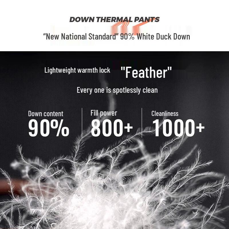 LANGSHA Women's Barbie High-Waist Plush Down Pants