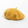 Autumn and Winter Fashion Large Head Circumference Solid Beret Simple and Versatile Women's Warm Artist Hat