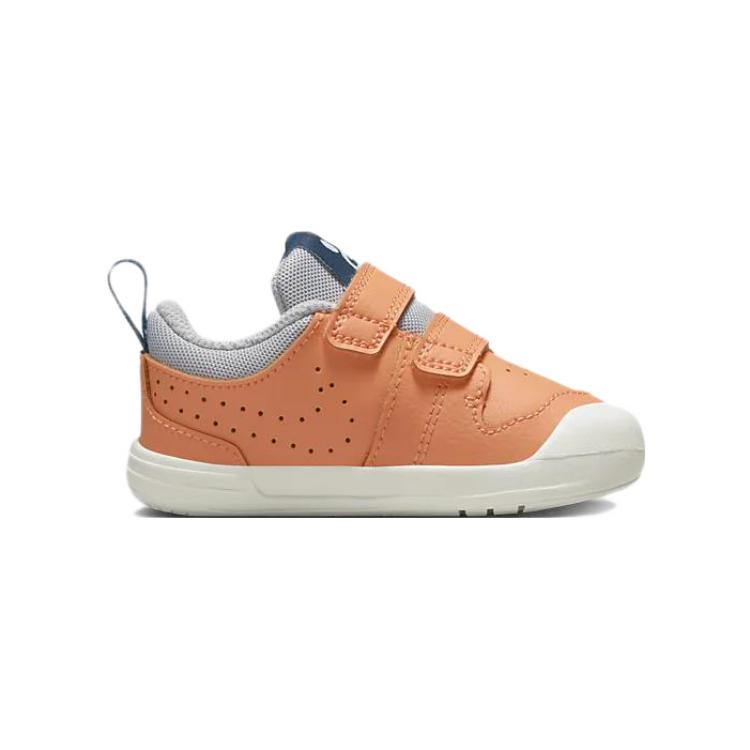 Nike Pico 5 Little Leather Durable Low-Top Sports Casual Shoes Baby Sneakers White Orange DQ8371-800